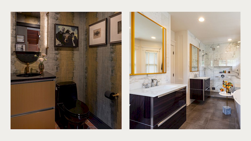 Robern styled bathroom side by side